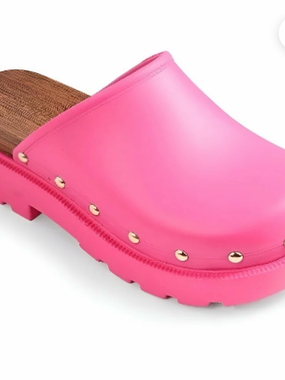 Liliana Hot Pink Platform Clog Mules - Picture 4 of 8